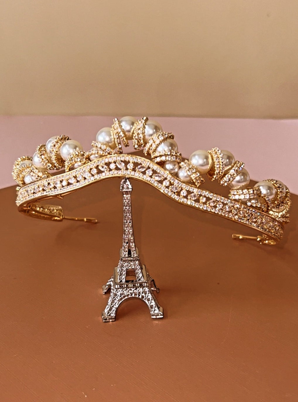 ADELAIDE Swarovski and Pearls Stunning Bridal Tiara ( Final Sale )