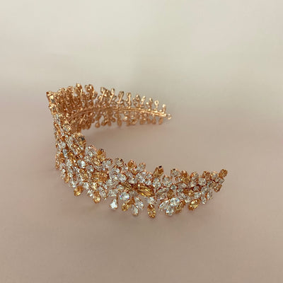 BELLE Wedding Headband, Swarovski Bridal Headpiece