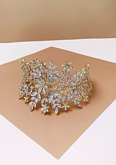 AMORETTE Bridal Headband, Swarovski Headpiece