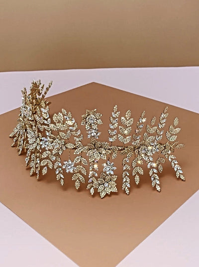 AURELIA Swarovski Wedding Headpiece with Micro Zirconia