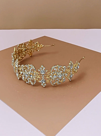 DELILAH Swarovski Lustrous Bridal Headpiece