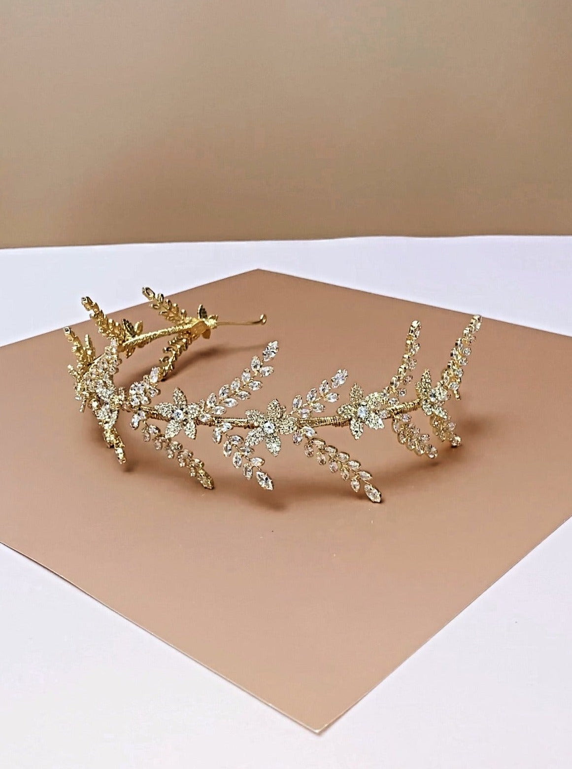 IVETTE Swarovski Wedding Headband, Bridal Headpiece