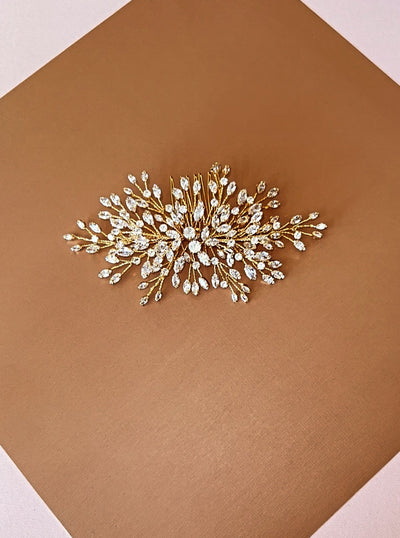 LUSSO Swarovski Hair Comb, Wedding Headpiece - Side Piece