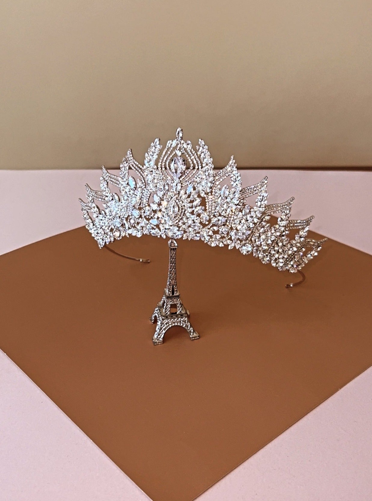 ANTOINETTE Wedding or Quinceanera Crown with Swarovski Crystals