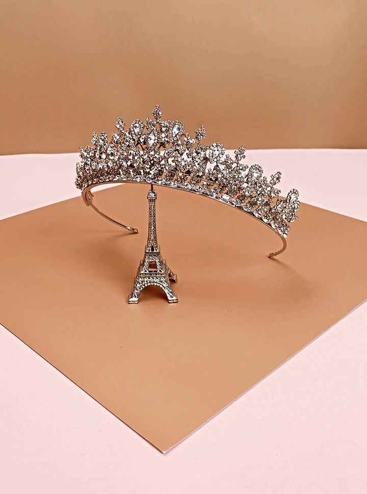 Ellee Real Bride Adorned with GEMNA Swarovski 3-D Bridal Tiara