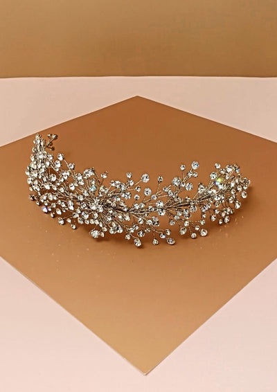 BRIELLE Swarovski Bridal Headpiece With Stunning Shine