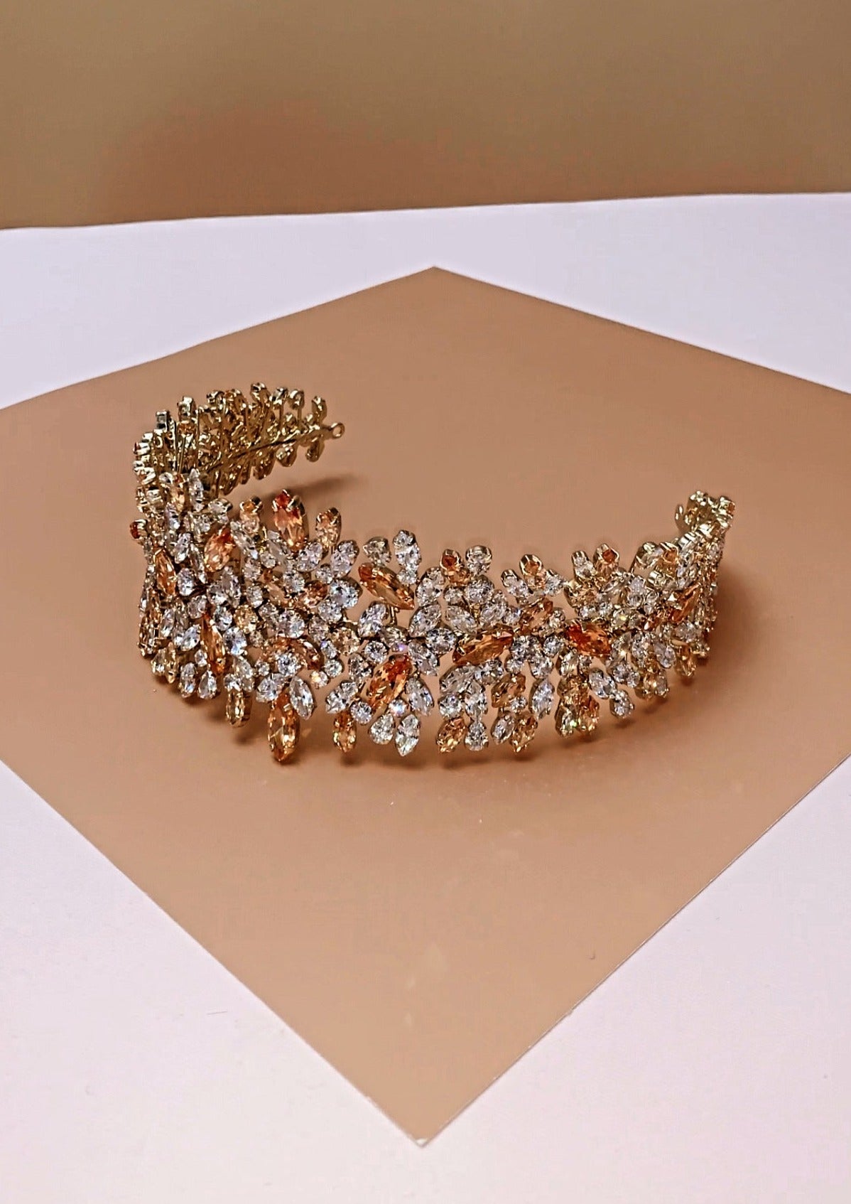 BELLE Bridal Headband, Swarovski Bridal Headpiece