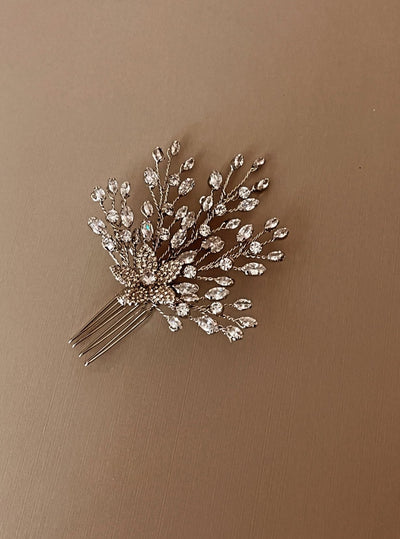 ALYA Swarovski Bridal Hair Pin , Swarovski Hair Comb