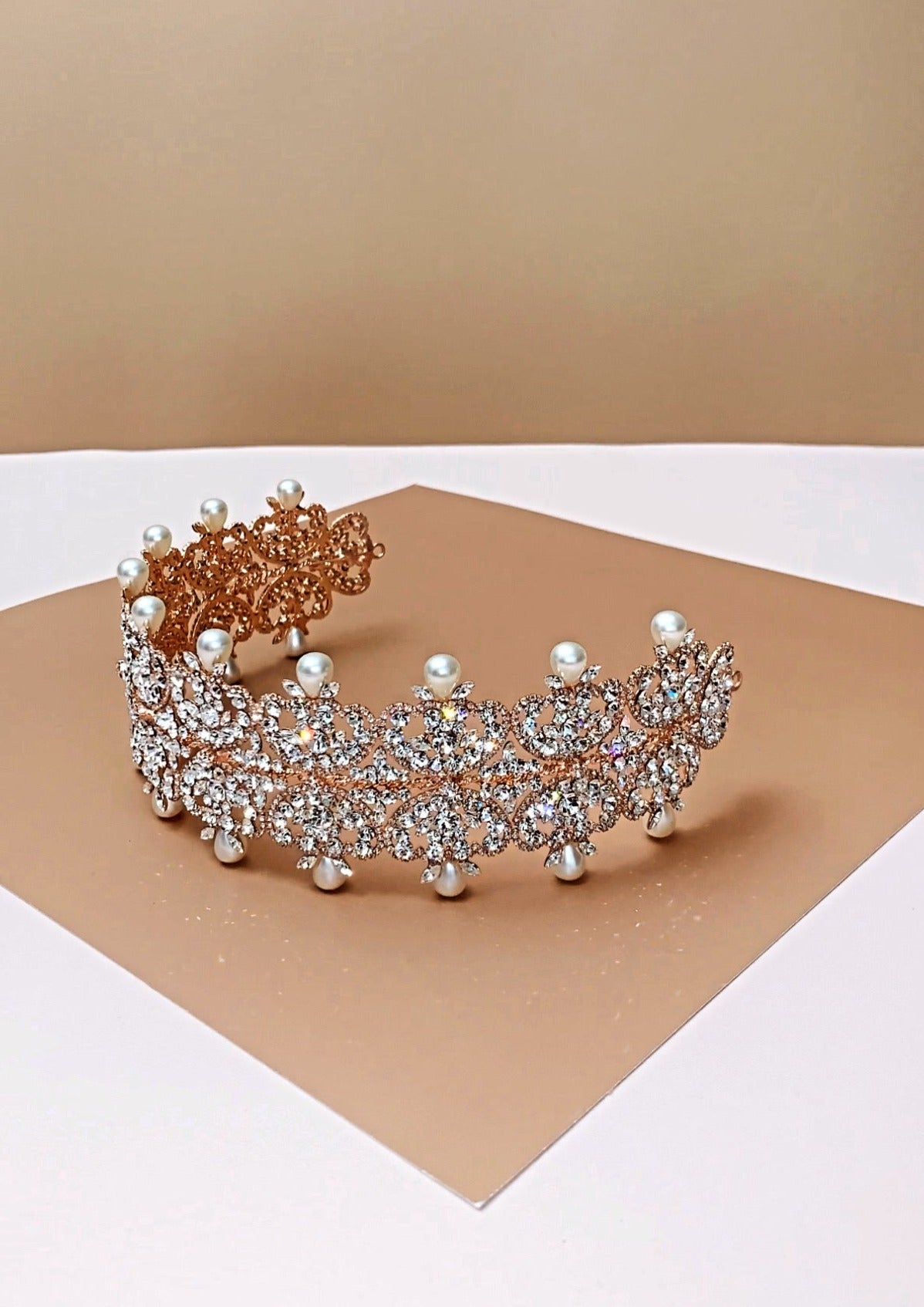 SAVANAH Swarovski Luxurious headpiece, Pearls Headband