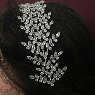 FIONA Rose Gold with Rose Gold Crystals Swarovski Bridal Headband