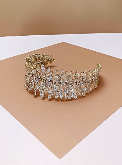 BELLE Wedding Headband, Swarovski Bridal Headpiece