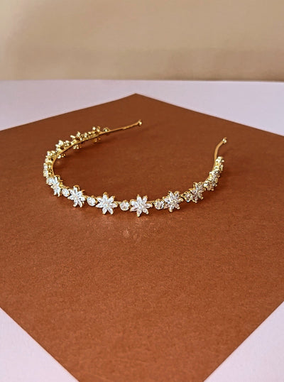 DAVINA Swarovski Wedding Headband, Swarovski Bridal Headband