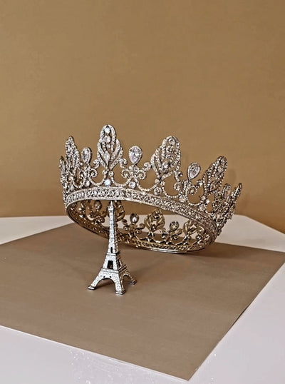 GUSTELLA Majestic Swarovski Bridal Dazzling Full Crown