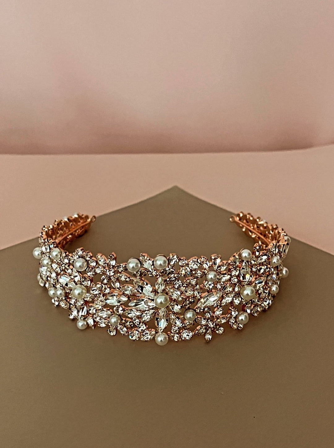 NATALIA-PEARLS Swarovski Bridal Headpiece