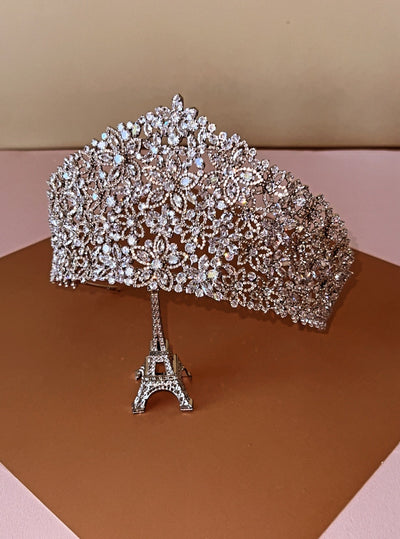 Ellee Real Quinceanera Adorned with ISADORA Luxurious Swarovski Bridal Tiara