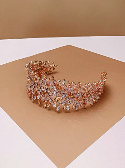 BELLE Wedding Headband, Swarovski Bridal Headpiece