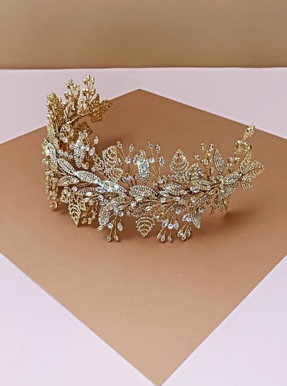 DINARA Swarovski Luxurious Wedding Headpiece