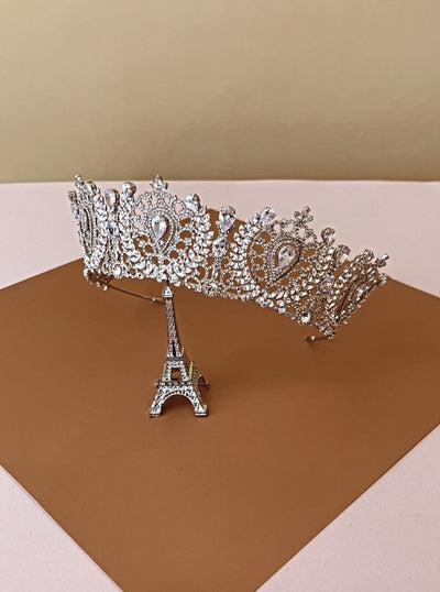 ANGELIKA Bridal Crown with Swarovski Crystals & Stunning Design