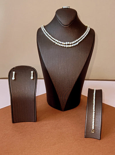 TANDRA Swarovski Jewelry Set with Necklace, Bracelet, Earrings and Ring