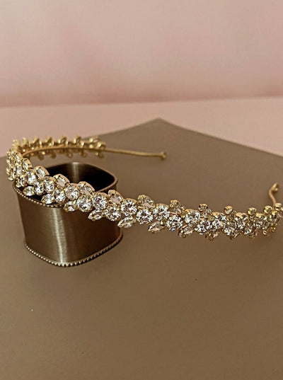 ALORA Gorgeous Bridal Headband, Swarovski Elegant Wedding Headband