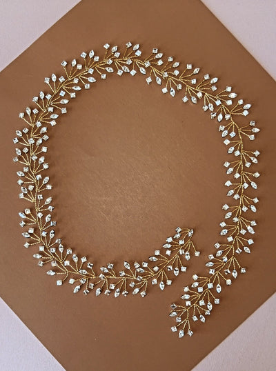 MIHAI HALO Bridal Hair Vine with Swarovski Crystals