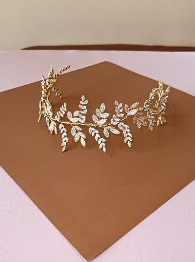 OLIVIA Wedding Headband with Luxurious Swarovski