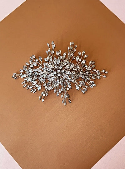 LUSSO Swarovski Hair Comb, Wedding Headpiece