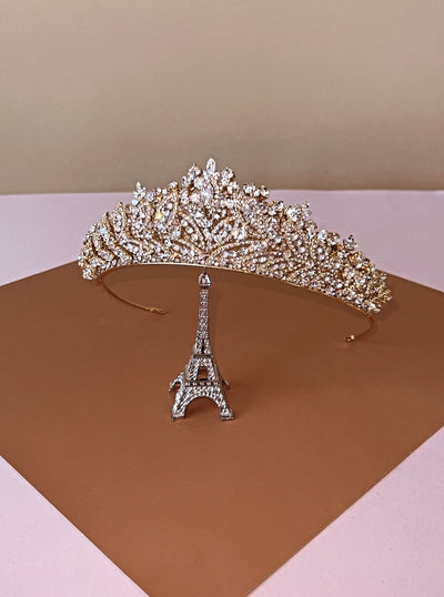 LILLIBETH Luxurious 3-D Swarovski Bridal Princess Tiara