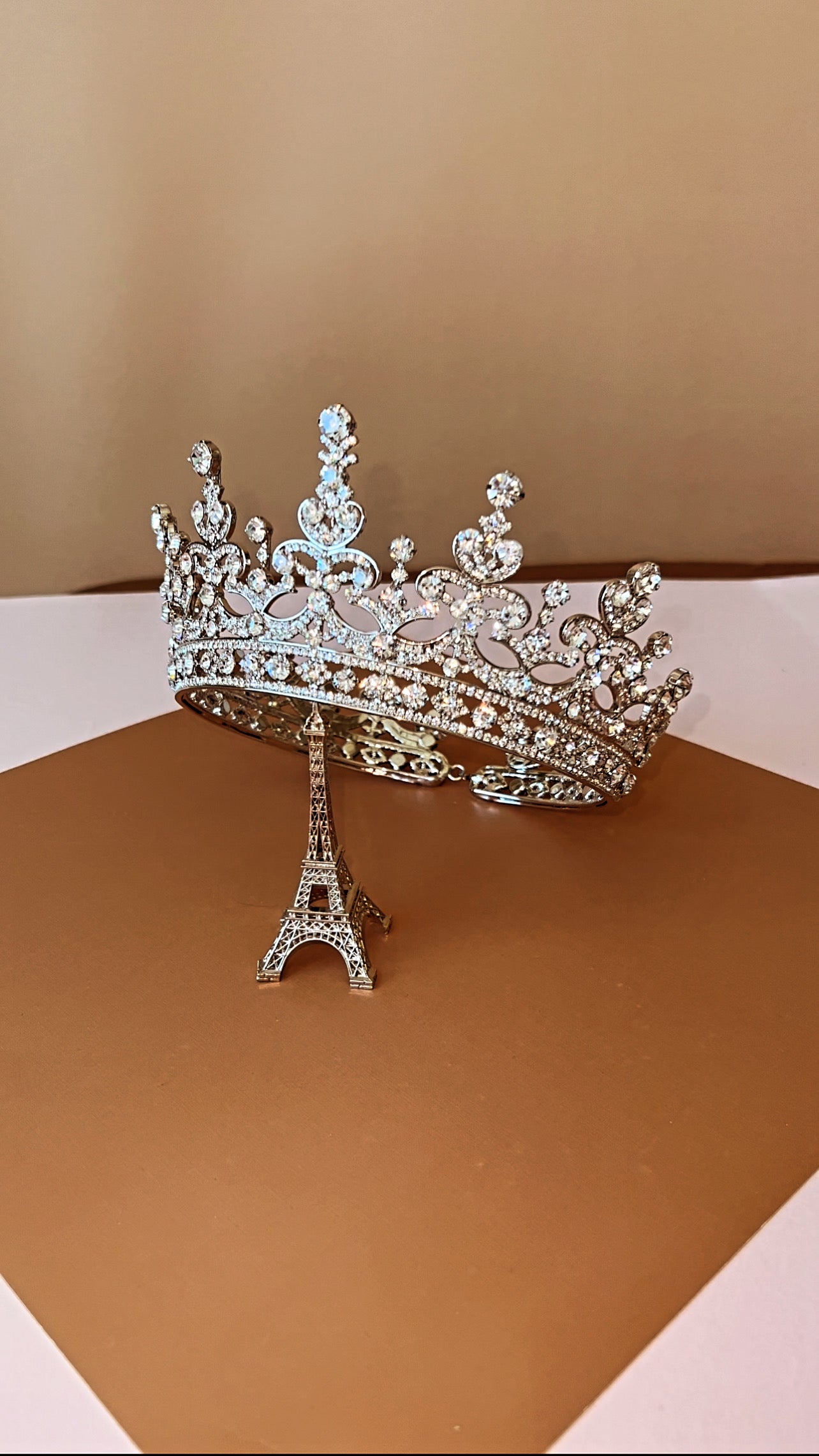 Ellee Real Bride Adorned by GWYNETH Swarovski Bridal Princess Full Crown