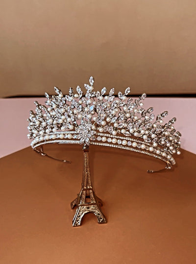 FRANCISCA Swarovski Leafy Crown