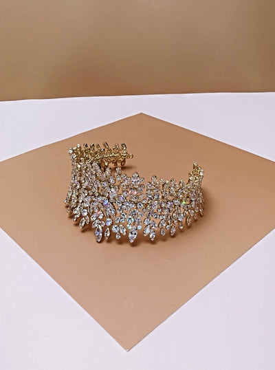 BELLE Wedding Headband, Swarovski Bridal Headpiece