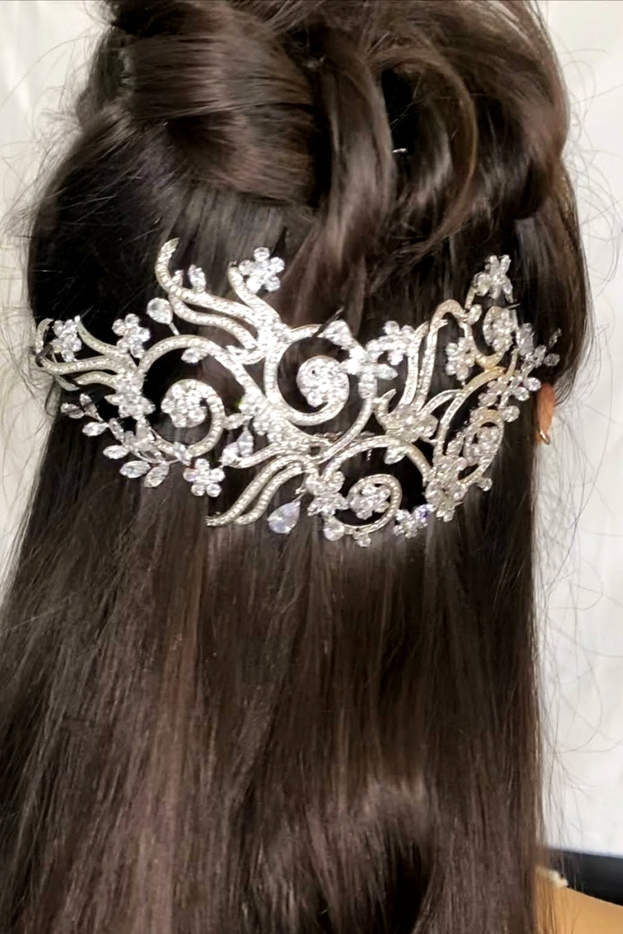 VIVIANA Swarovski Hair Comb, Wedding Headpiece