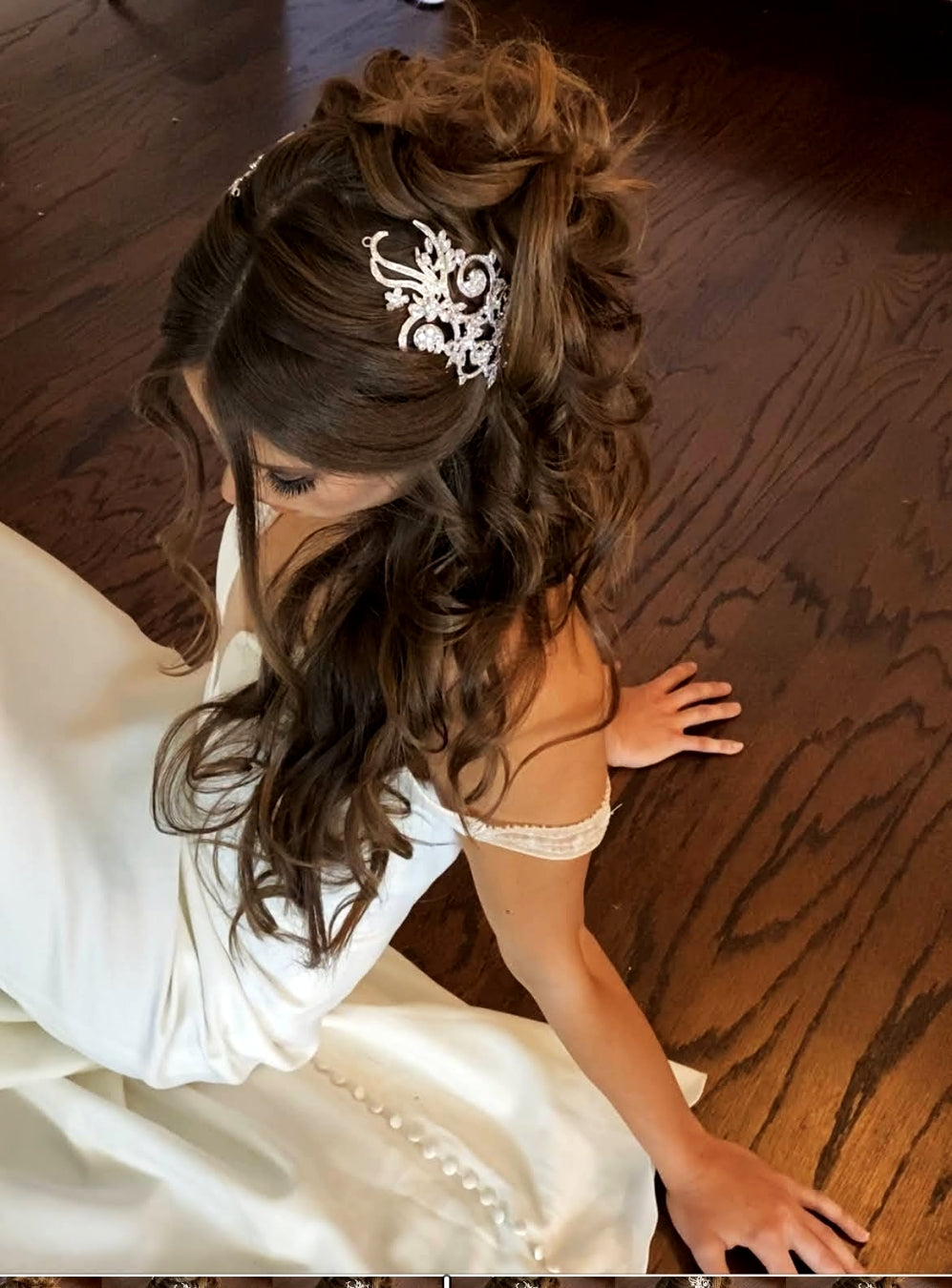 VIVIANA Swarovski Hair Comb, Wedding Headpiece