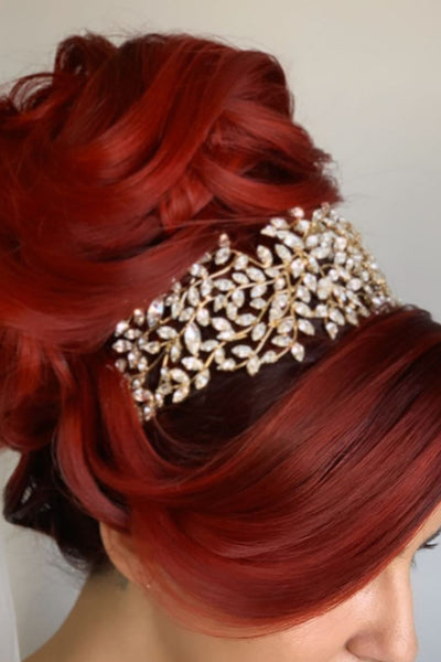 RAIYA Bridal Headpiece, Swarovski Wedding Headband